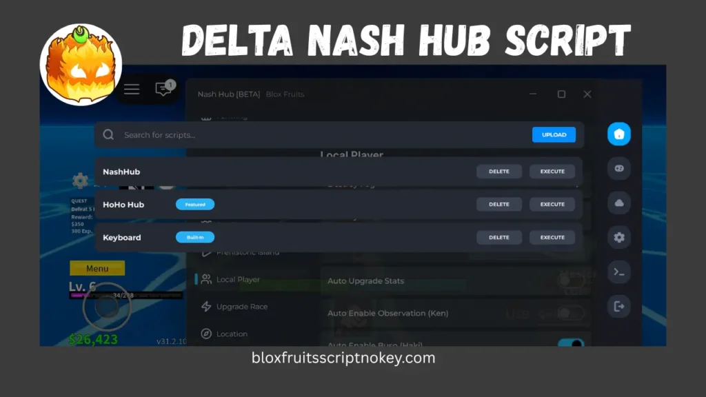 Delta Nash Hub Script