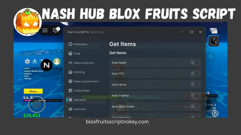 Nash Hub Blox Fruits Script Get Items