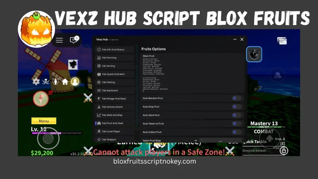 Vexz Hub Script blox fruits